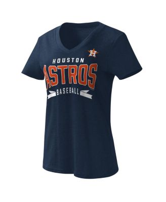 G-III 4Her by Carl Banks Women's Navy Houston Astros Dream Team V-Neck T- shirt - Macy's