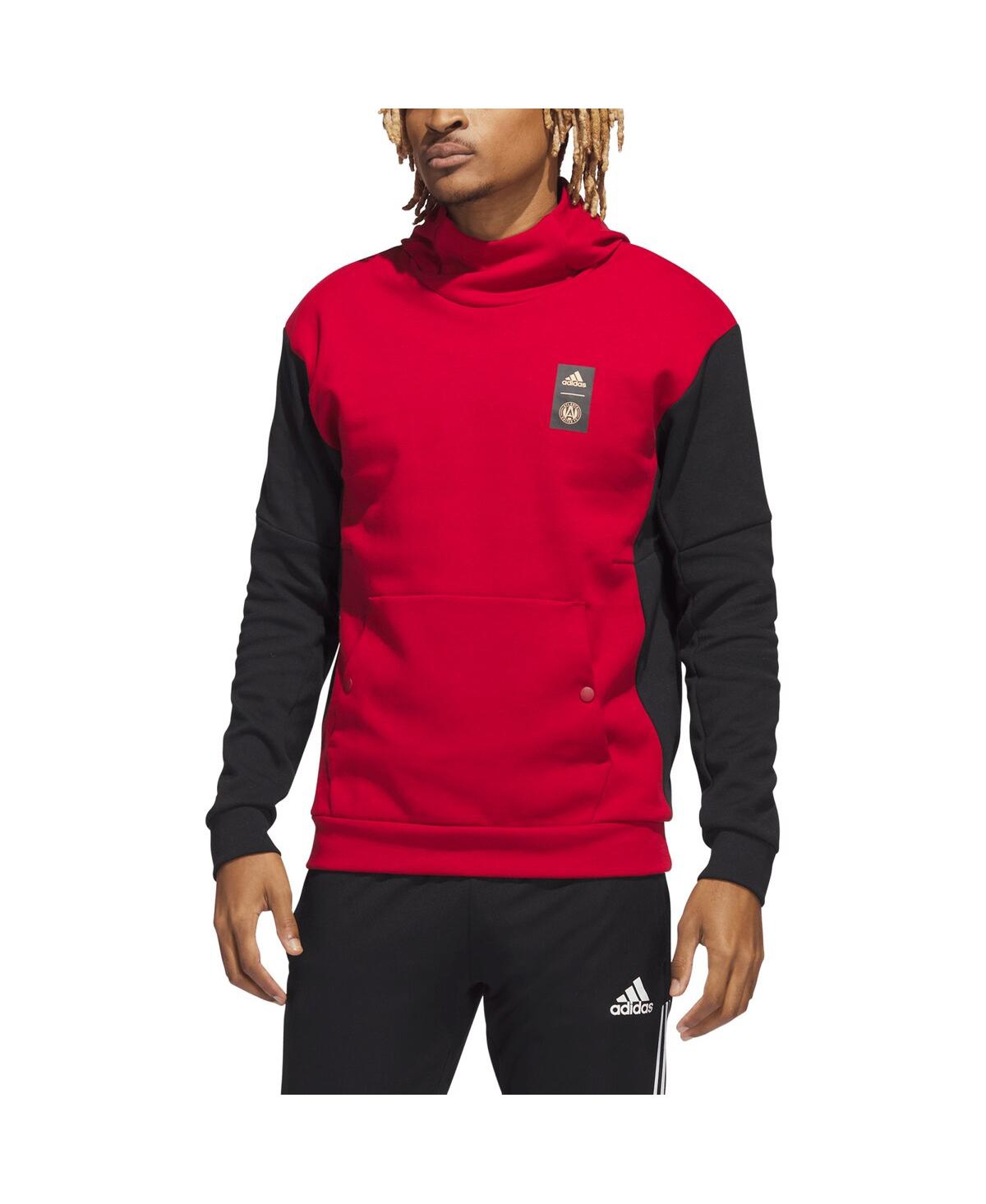 Shop Adidas Originals Men's Adidas Red Atlanta United Fc Travel Pullover Hoodie