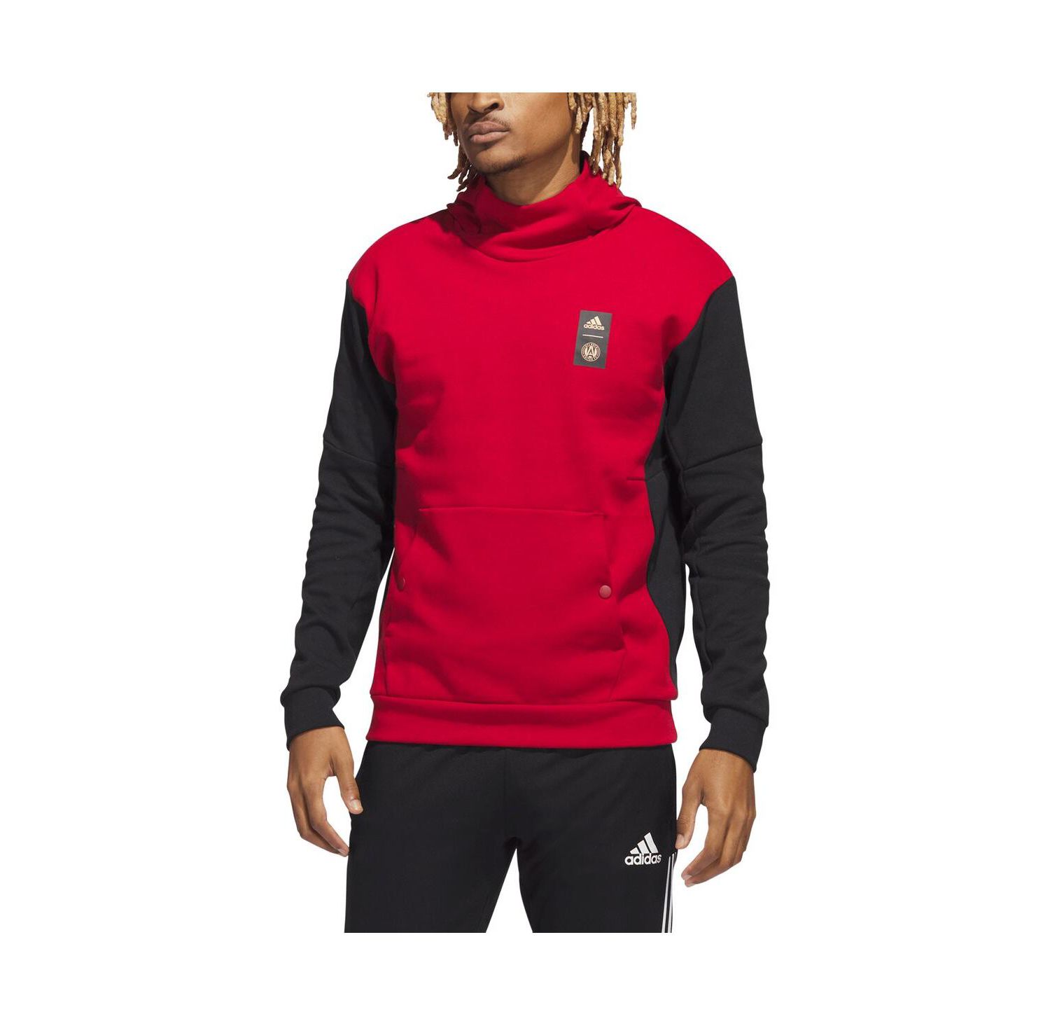 Men's Red Atlanta United FC Travel Pullover Hoodie