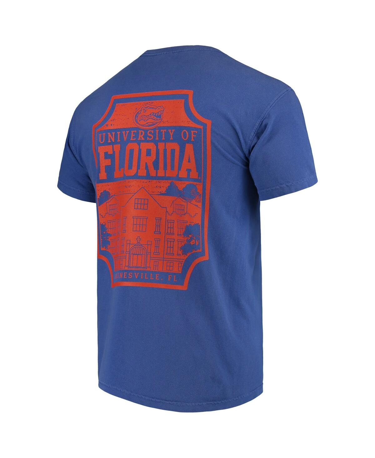 Image One Royal Florida Gators Comfort Colors Campus Icon T-shirt In Royal