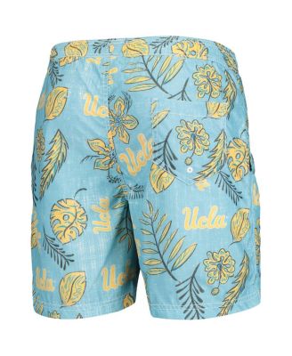 Men's Light Blue UCLA Bruins Vintage-Like Floral Swim Trunks