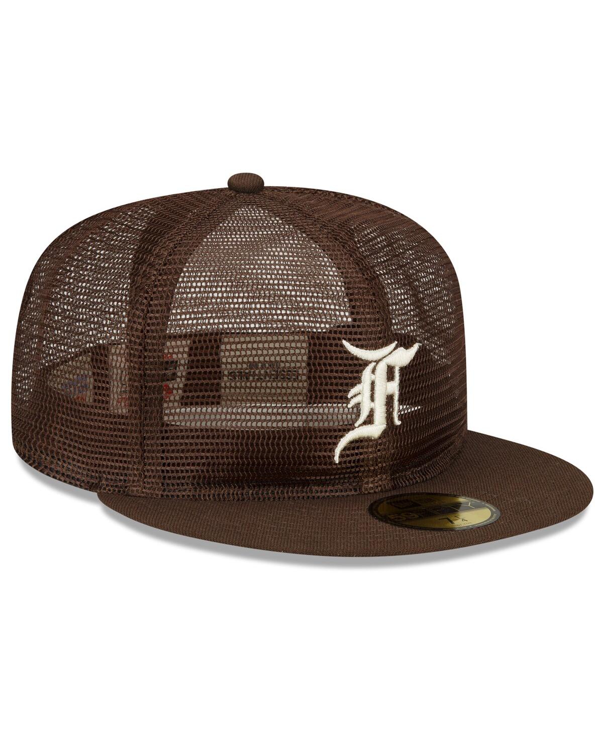 Men's New Era x Fear of GodMesh 59FIFTY Fitted Hat - Brown