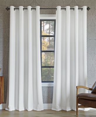 Sun Zero Oslo Theater Grade Extreme Blackout Grommet Curtain Panel Collection In White