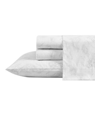 Printed 200-Thread Count Cotton Percale 4-Pc. Sheet Set, Full&nbsp;