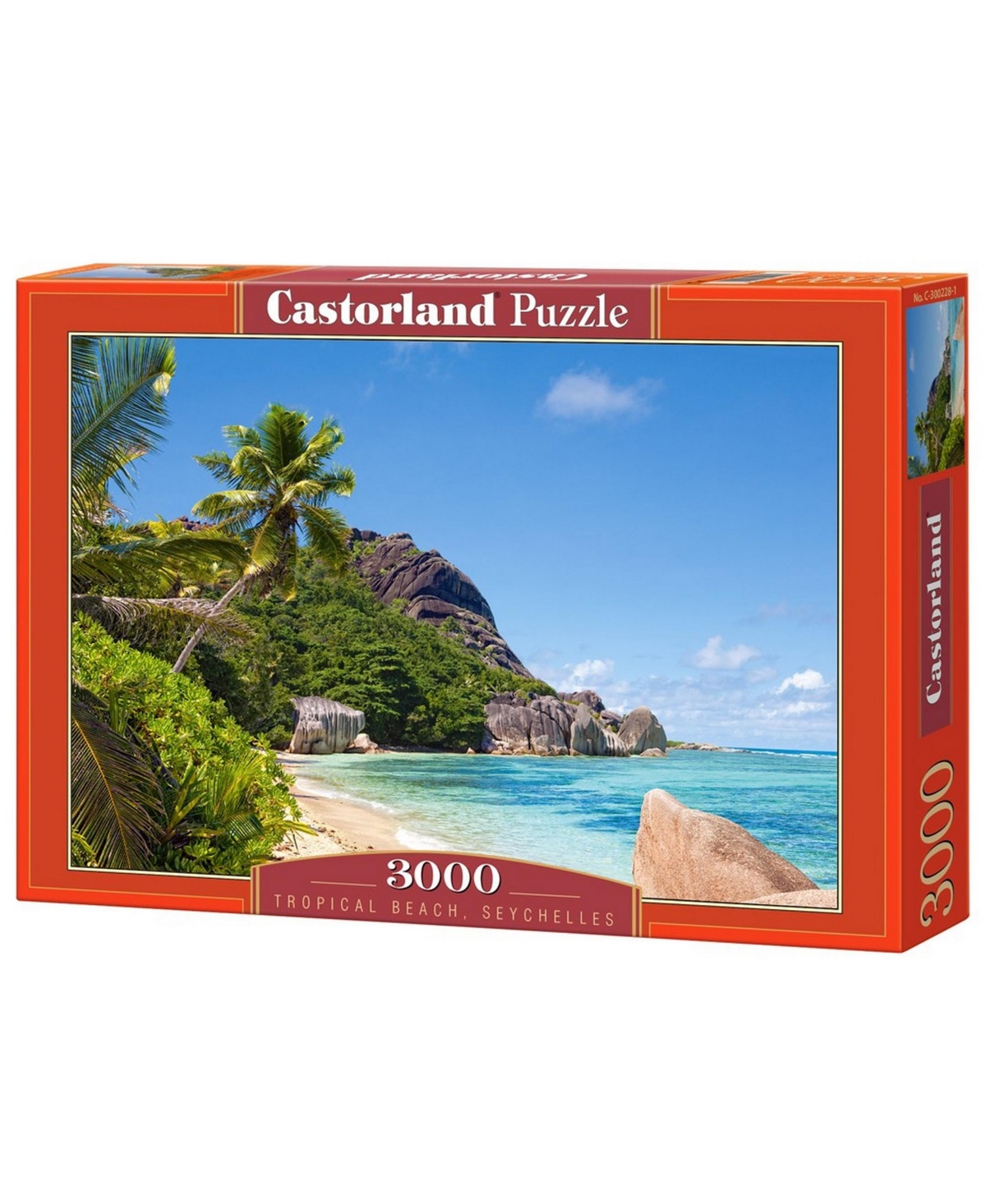 Castorland Tropical Beach, Seychelles Jigsaw Puzzle Set, 3000 Piece In Multicolor