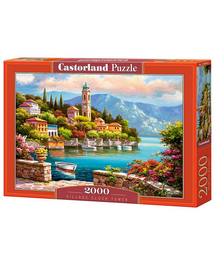 Castorland Village Clock Tower Jigsaw Puzzle Set, 2000 Piece Macy's