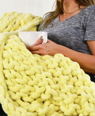 Chenille Knitted Throw, 40" x 50"