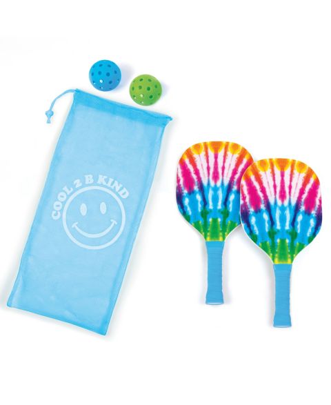 Детские игрушки 3C4G Cool 2 B Kind Tie-Dye 2-Player Pickleball Set, 6-Piece Set, Ages 8+