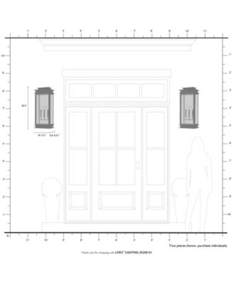 Princeton 3 Light Outdoor Extra Large Wall Lantern