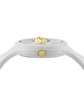 Women's 3 Hand Quartz Fire Island White Silicone Watch, 39mm