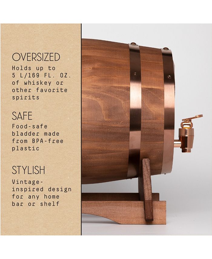 Studio Mercantile Double Wooden Liquor Dispenser - Macy's