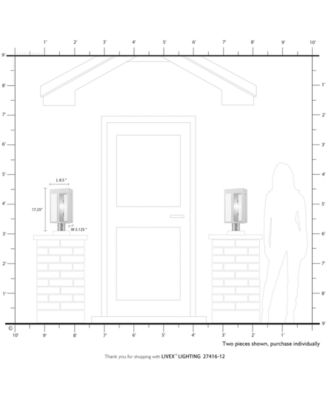 Lafayette 1 Light Outdoor Post Top Lantern