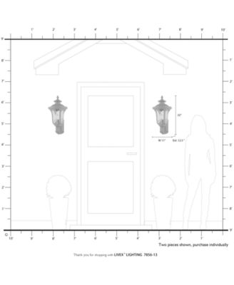 Oxford 3 Light Outdoor Wall Lantern