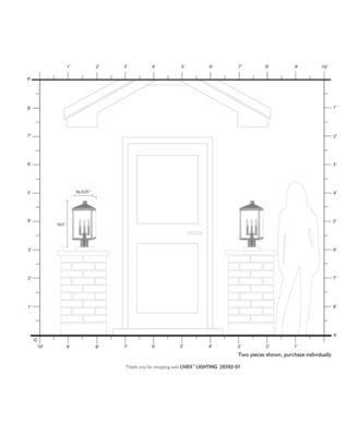 Nyack 3 Light Outdoor Post Top Lantern