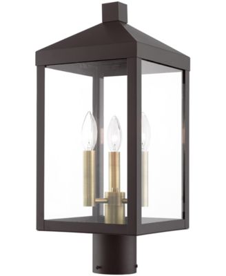 Nyack 3 Light Outdoor Post Top Lantern