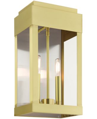 York 2 Light Outdoor Wall Lantern