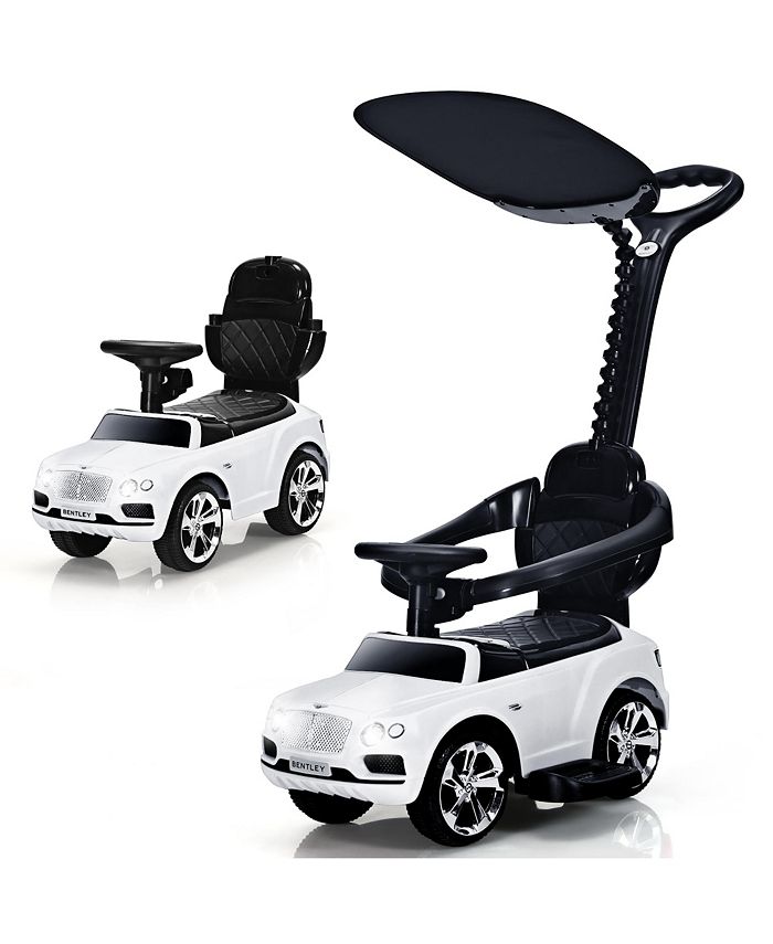 Costway 3 in 1 Licensed Bentley Kids Ride On Push Car Toddler