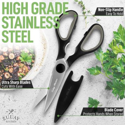 Stainless Steel Kitchen Shears – Ultra Sharp with Protective Cover