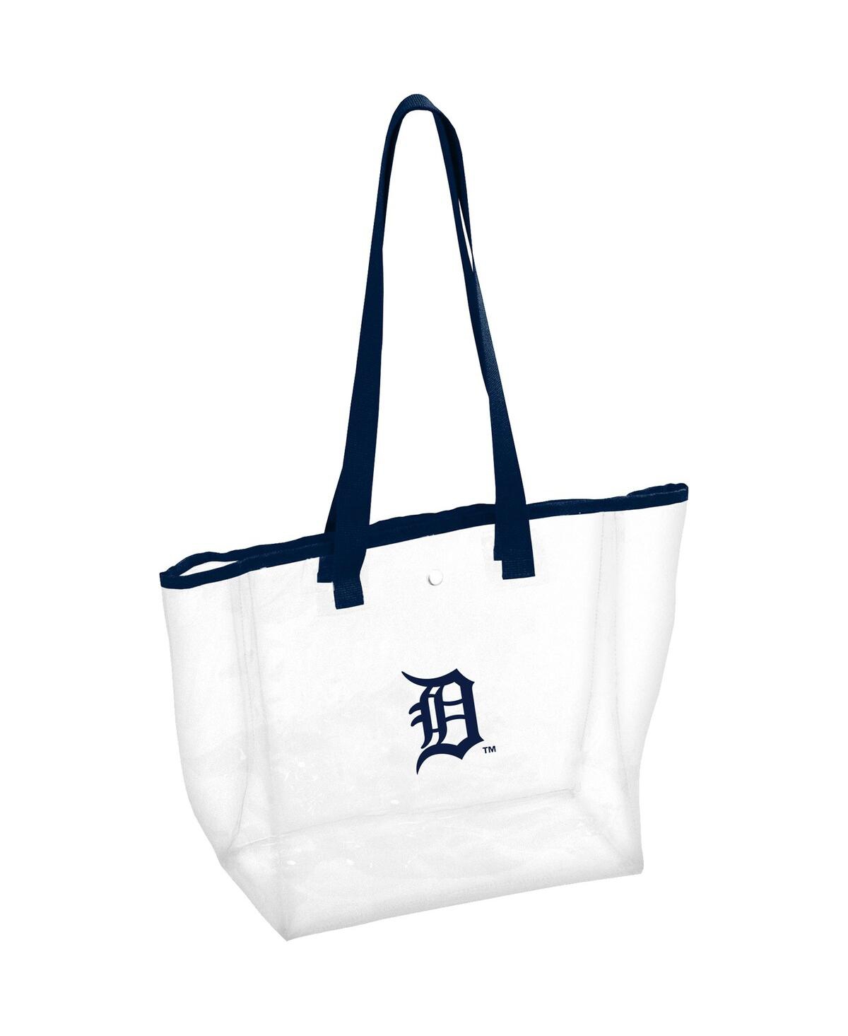 Logo Brands Women's Detroit Tigers Stadium Clear Tote In Navy
