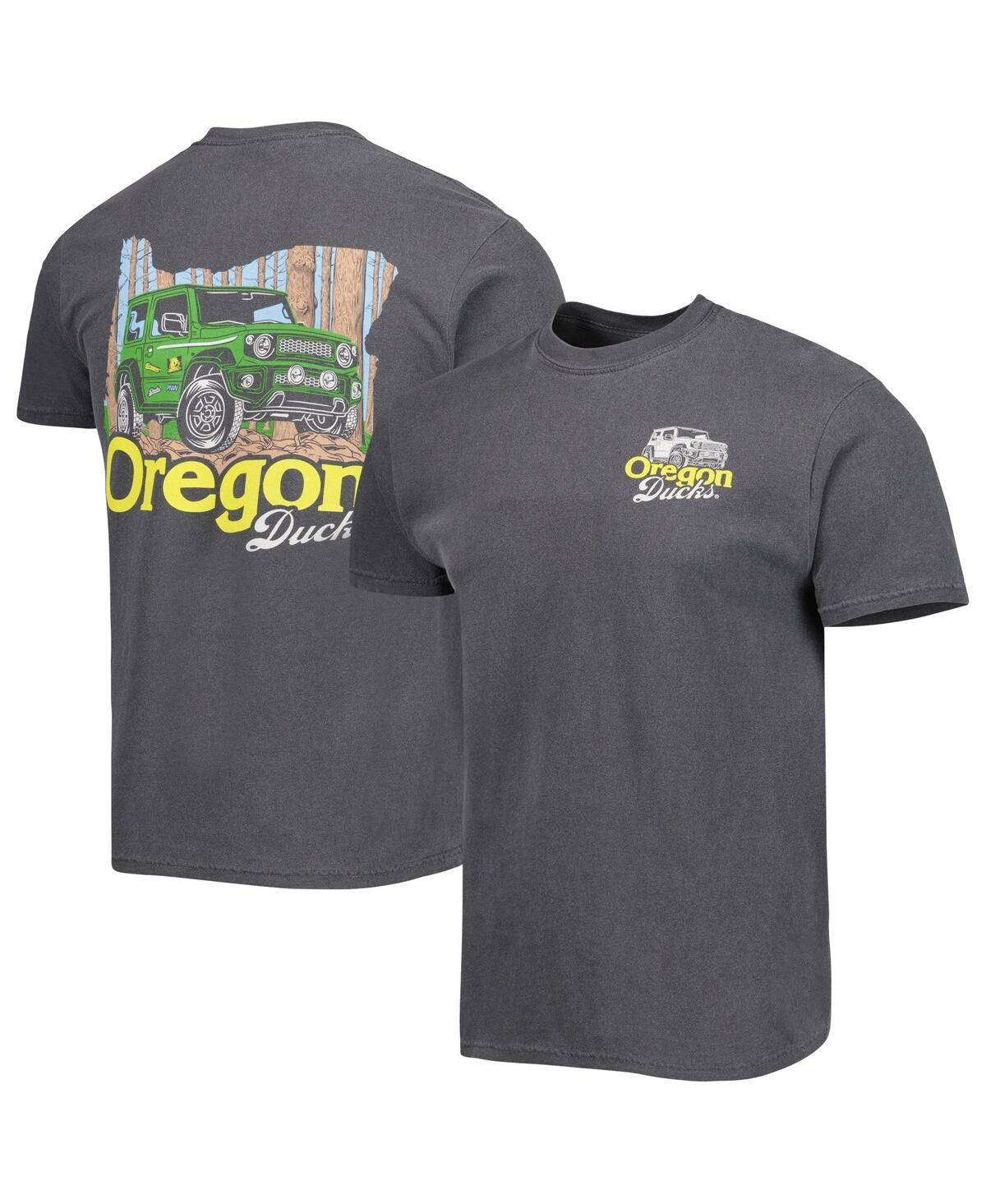 Image One Men's Charcoal Oregon Ducks Hyperlocal T-shirt In Charcoal