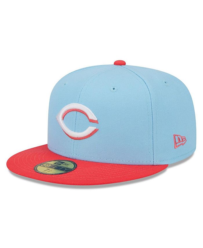 New Era Men's Light Blue, Red Cincinnati Reds Spring Color Two-Tone ...