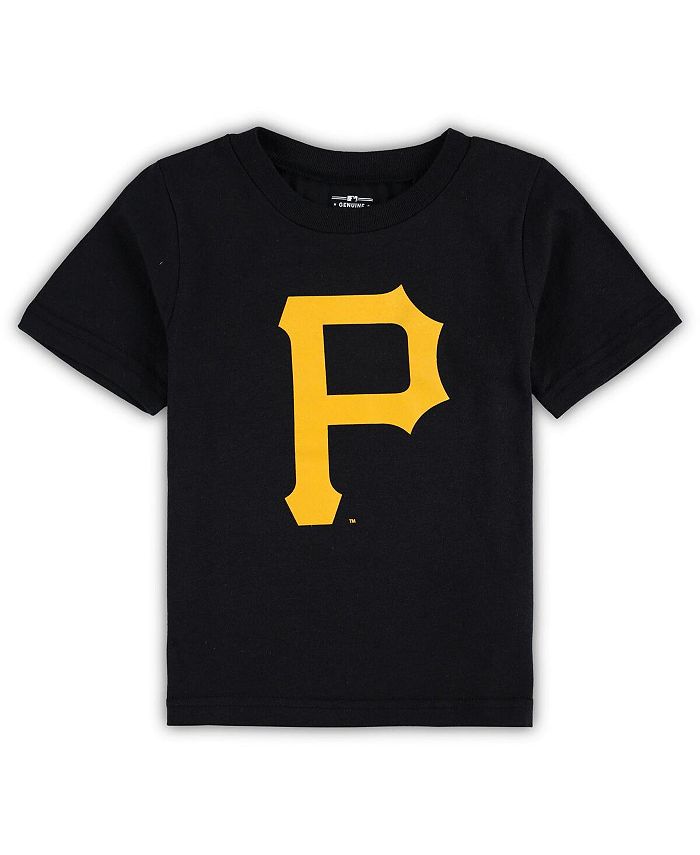 Outerstuff Youth Black Pittsburgh Pirates Logo Primary Team T-Shirt Size: Large