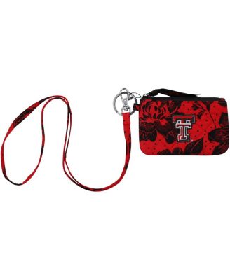 Vera Bradley Texas Tech Red Raiders Rain Garden Zip ID Lanyard
