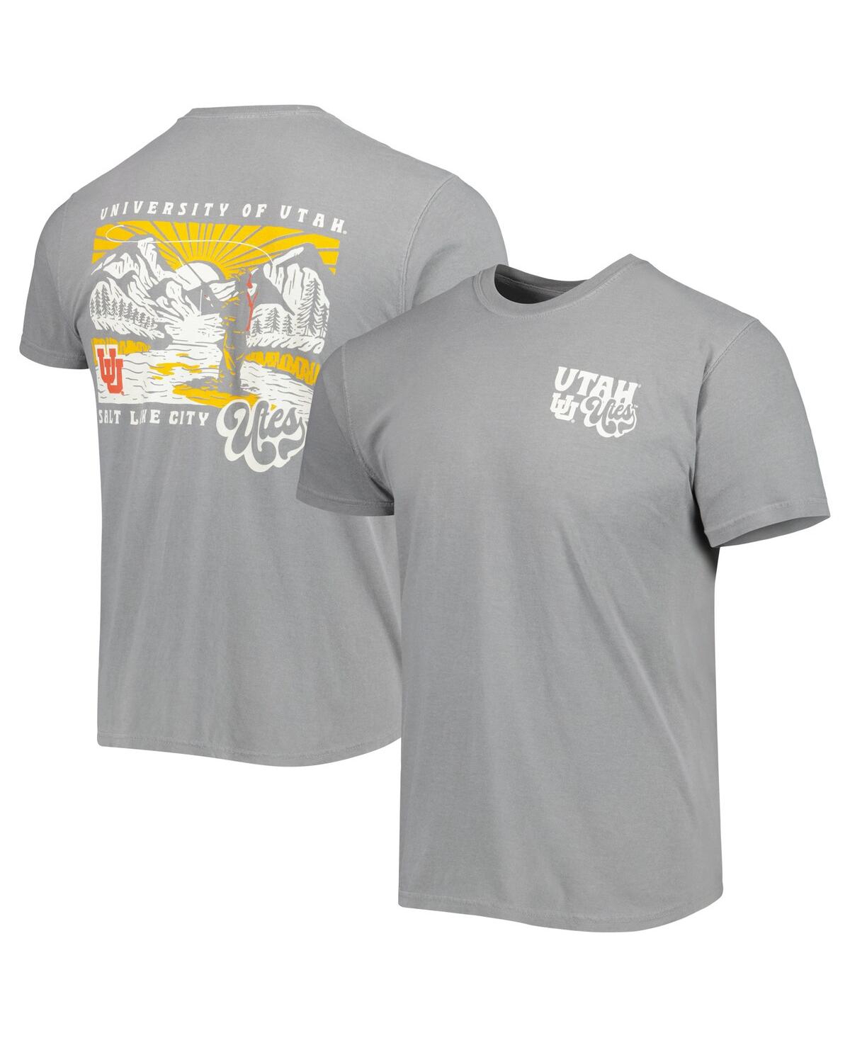 Shop Image One Men's Gray Utah Utes Hyperlocal T-shirt