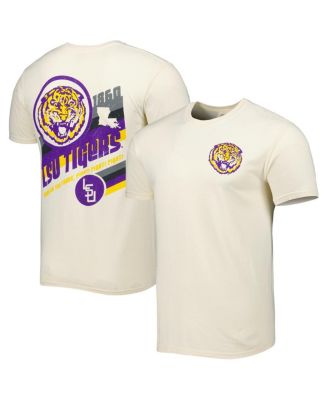 Men's Cream LSU Tigers Vault Vintage-Inspired Comfort Color T-shirt