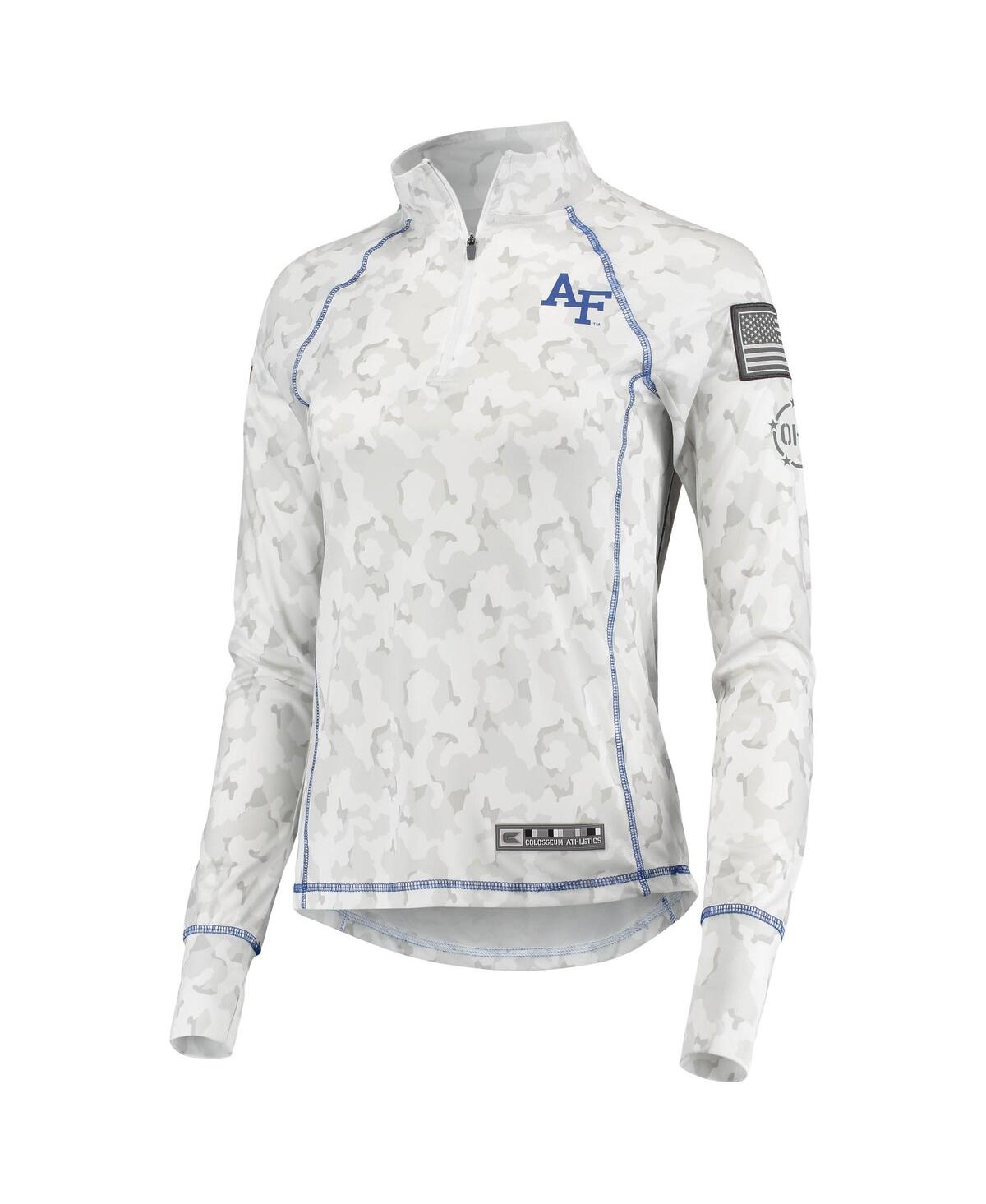 Colosseum White Air Force Falcons Oht Military Appreciation Officer Arctic Camo Fitted Lightweight 1 In White