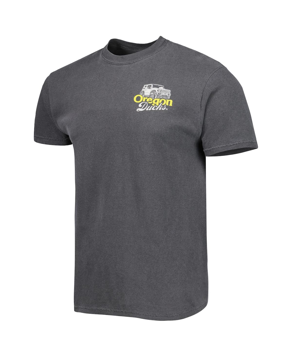 Image One Men's Charcoal Oregon Ducks Hyperlocal T-shirt In Charcoal