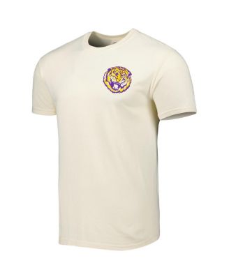 Men's Cream LSU Tigers Vault Vintage-Inspired Comfort Color T-shirt