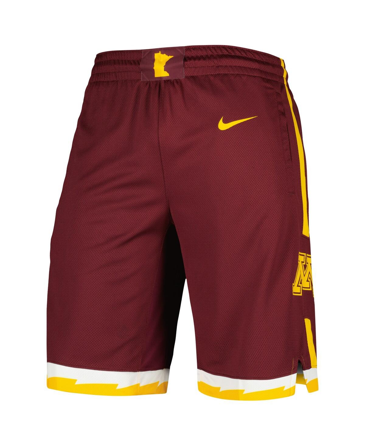 Shop Nike Men's  Maroon Minnesota Golden Gophers Replica Performance Basketball Shorts