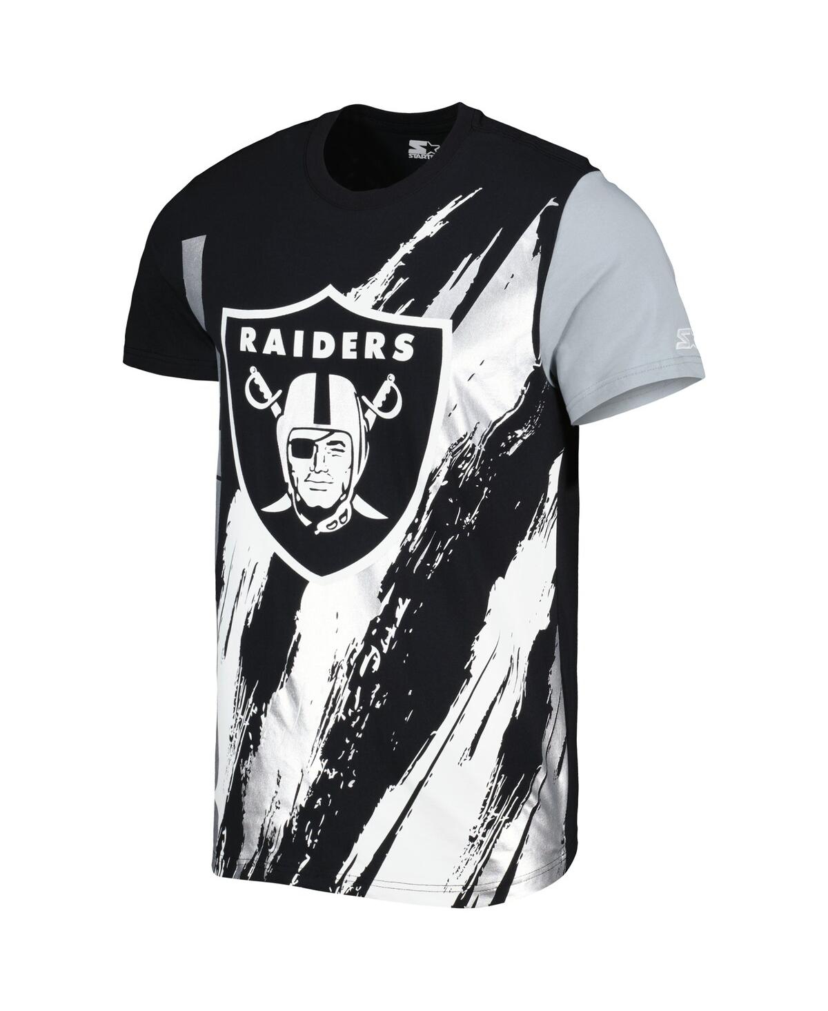 Starter Black Las Vegas Raiders Extreme Defender T-shirt In Black