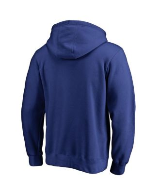Men's Royal Chicago Cubs Static Logo Pullover Hoodie