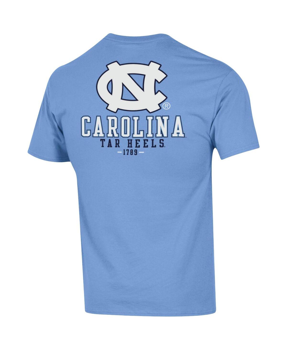 Men's ChampionNorth Carolina Tar Heels Stack 2-Hit T-shirt - Carolina Blue