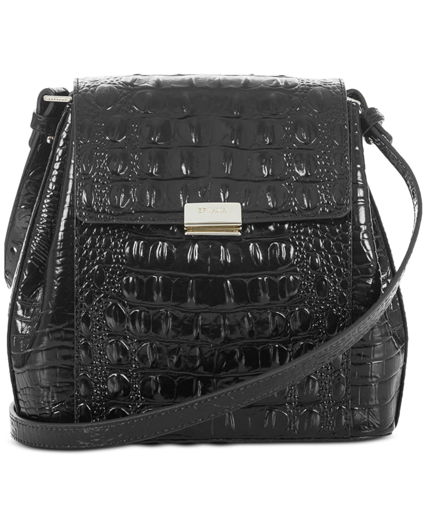 Женская сумка Brahmin Margo Small Leather Melbourne Crossbody, цвет: Чёрный — фото 1