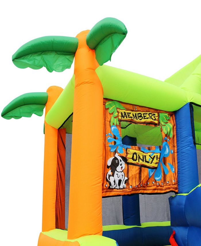 Banzai Slide N Splash Clubhouse Water Park, Backyard Outdoor Inflatable