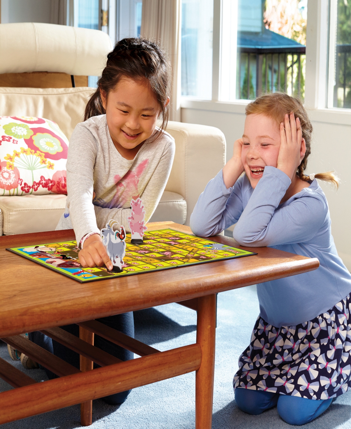 Outset Media Farm Snakes And Ladders No Reading Required, Preschool Kids Board Game, Builds Children's Social Dev In Multi