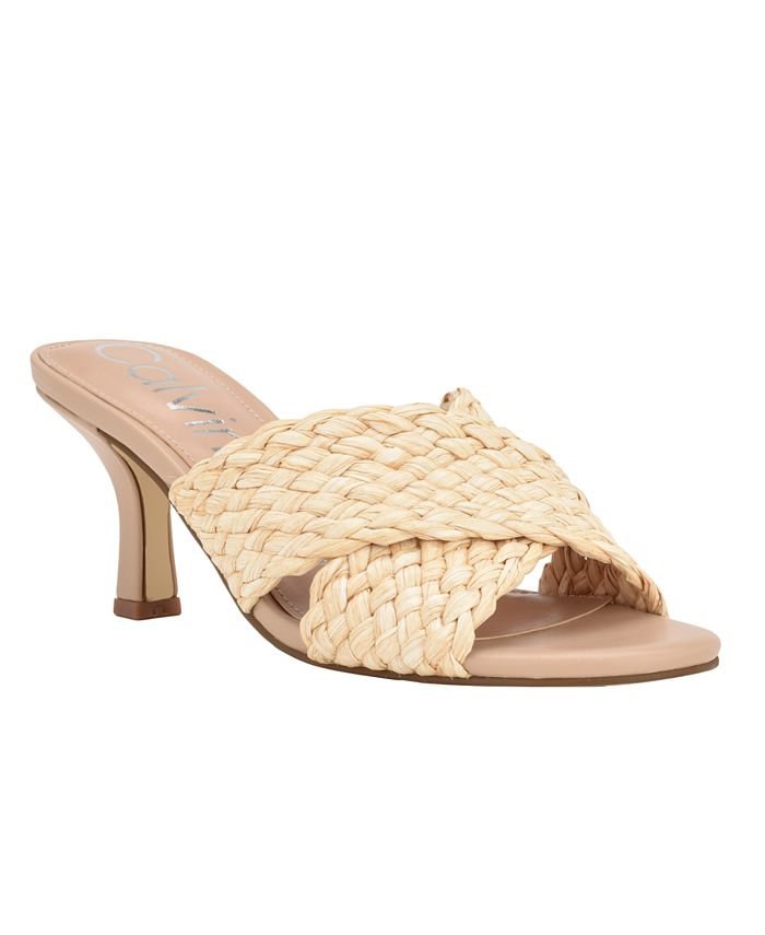 Calvin Klein Women s Chetol Tapered Heel Dress Sandals Macy s