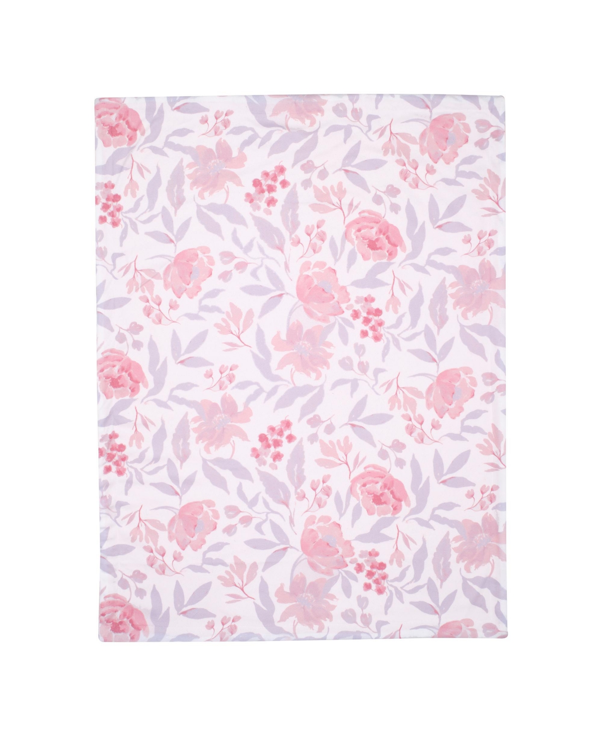 Bedtime Originals Lavender Floral Pink/Purple Soft Fleece Baby Blanket