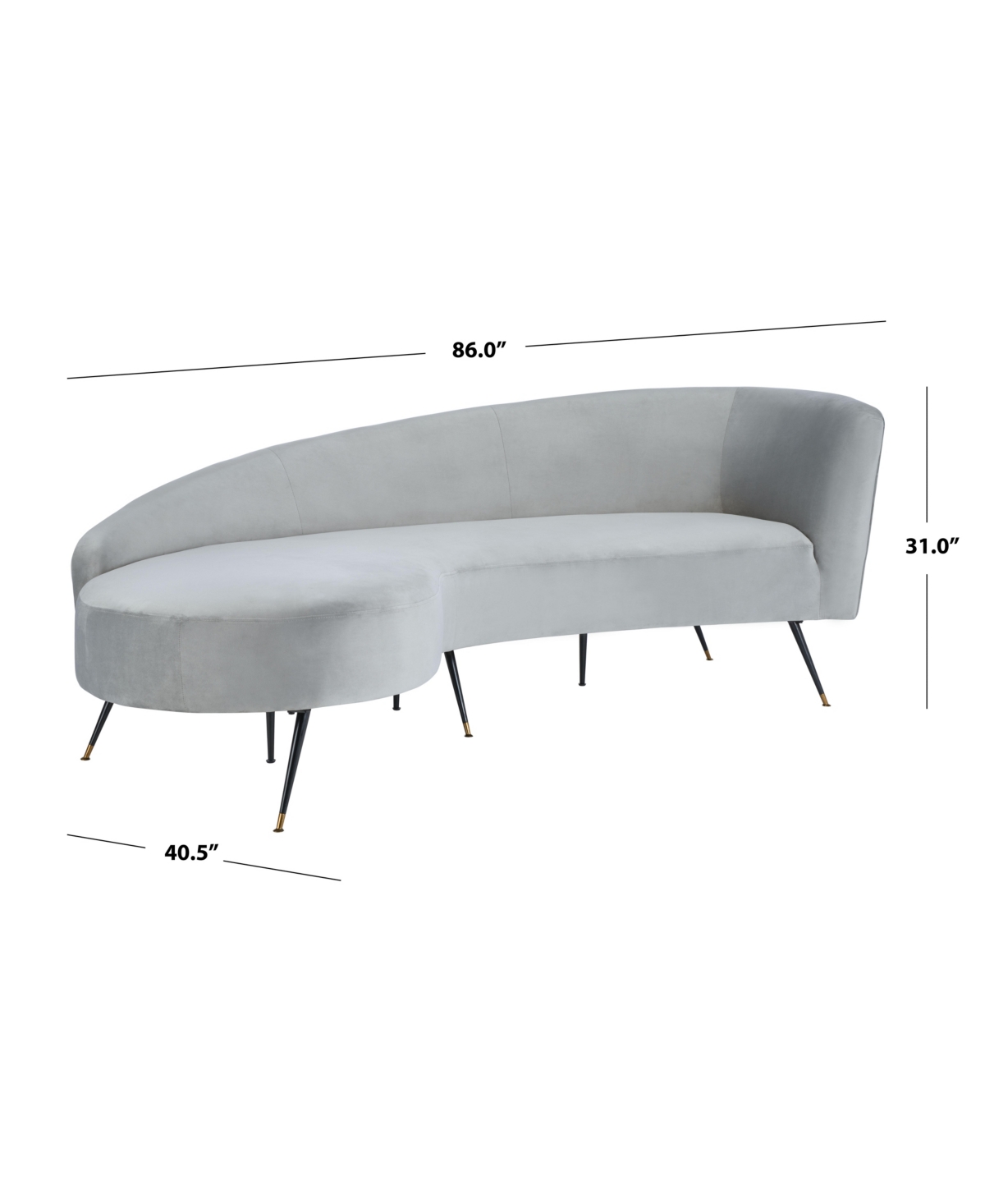 Evangeline Velvet Parisian Sofa