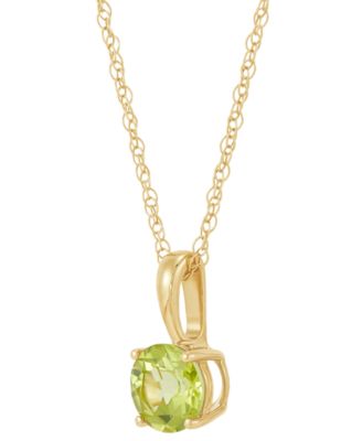 Birthstone Pendant in 14k Gold or 14k White Gold