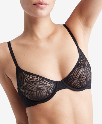 Sheer Marquisette Lace Unlined Triangle Bra - CALVIN KLEIN - Smith &  Caughey's - Smith & Caughey's