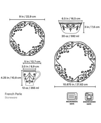 French Perle 4-Piece Place Setting