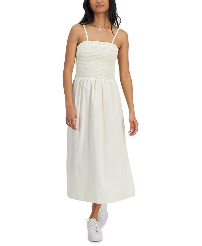 Self Esteem Juniors' Cotton Smocked Camisole Dress - Macy's