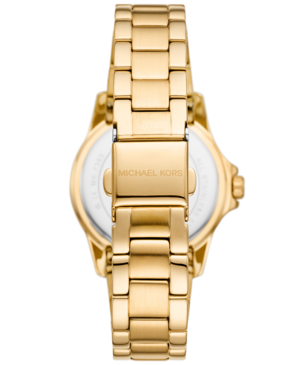 Shop Michael Kors Women's Everest Quartz Three-hand Gold-tone Stainless Steel Watch 33mm