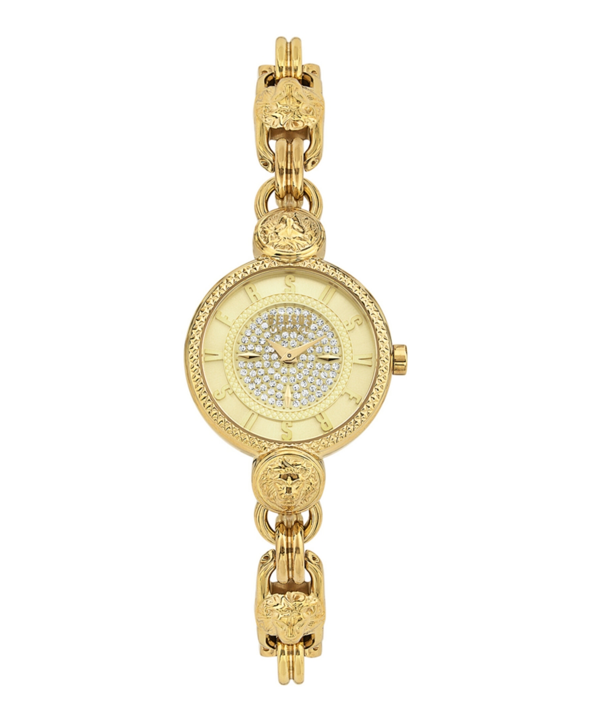Versus Women's Les Docks Petite 2 Hand Quartz Gold-tone Stainless Steel Watch, 30mm In Ion Plating Yellow Gold