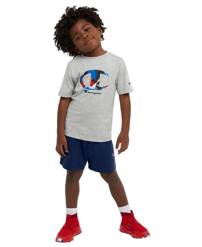Campana Boys Luis Pack of 2 Short Sleeve Pure Cotton T-Shirts - Yellow & Green