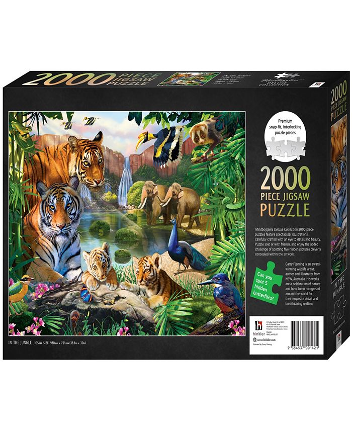 Mindbogglers Artisan 2000-Piece in The Jungle, Deluxe Jigsaws For ...